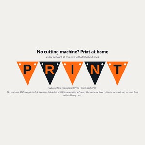 Schulbanner in Orange und Schwarz (SVG), kommerzielle Nutzung | Cricut Silhouette A-Z 0-9 Bild 6
