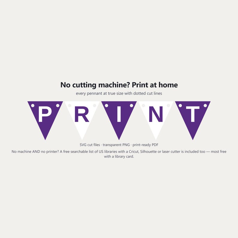 Bannière SVG violette et blanche pour l'esprit scolaire, usage commercial | Cricut Silhouette A-Z 0-9 image 6