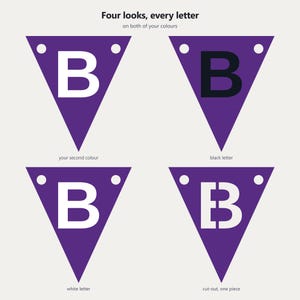 Schulbanner in Lila und Schwarz (SVG), kommerzielle Nutzung | Cricut Silhouette A-Z 0-9 Bild 3