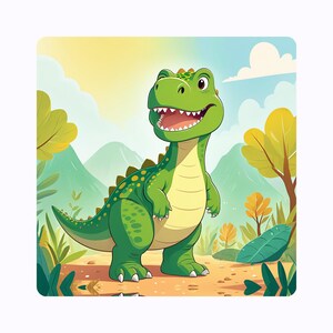 Dinosaur 100 Days of School Cards | Cricut Silhouette PNG PDF | Printable Digital Download image 1