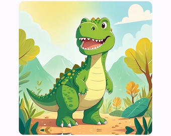 Dinosaur 100 Days of School Cards | Cricut Silhouette PNG PDF | Printable Digital Download
