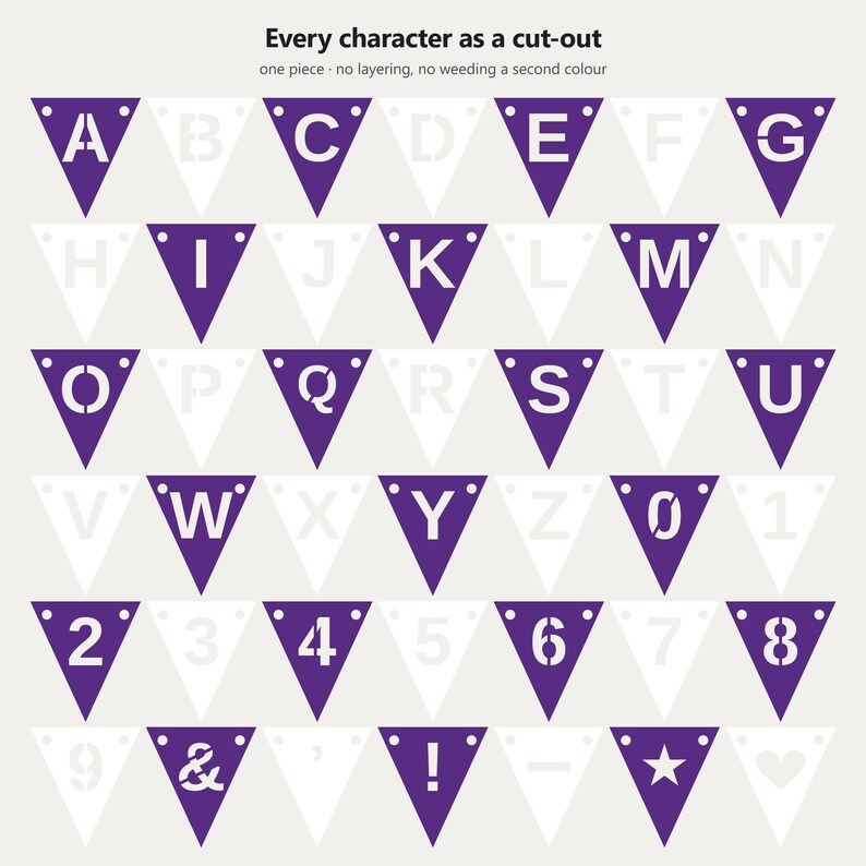 Bannière SVG violette et blanche pour l'esprit scolaire, usage commercial | Cricut Silhouette A-Z 0-9 image 5