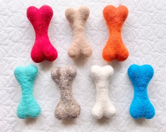 felted wool dog toys