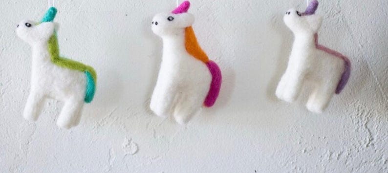 Waldorf Magical Friends Figurines - Wool Characters Sold Individually - Pretend Play St Pattys or Santa Gnomes, Unicorns, Snowmen & Penguins image 4