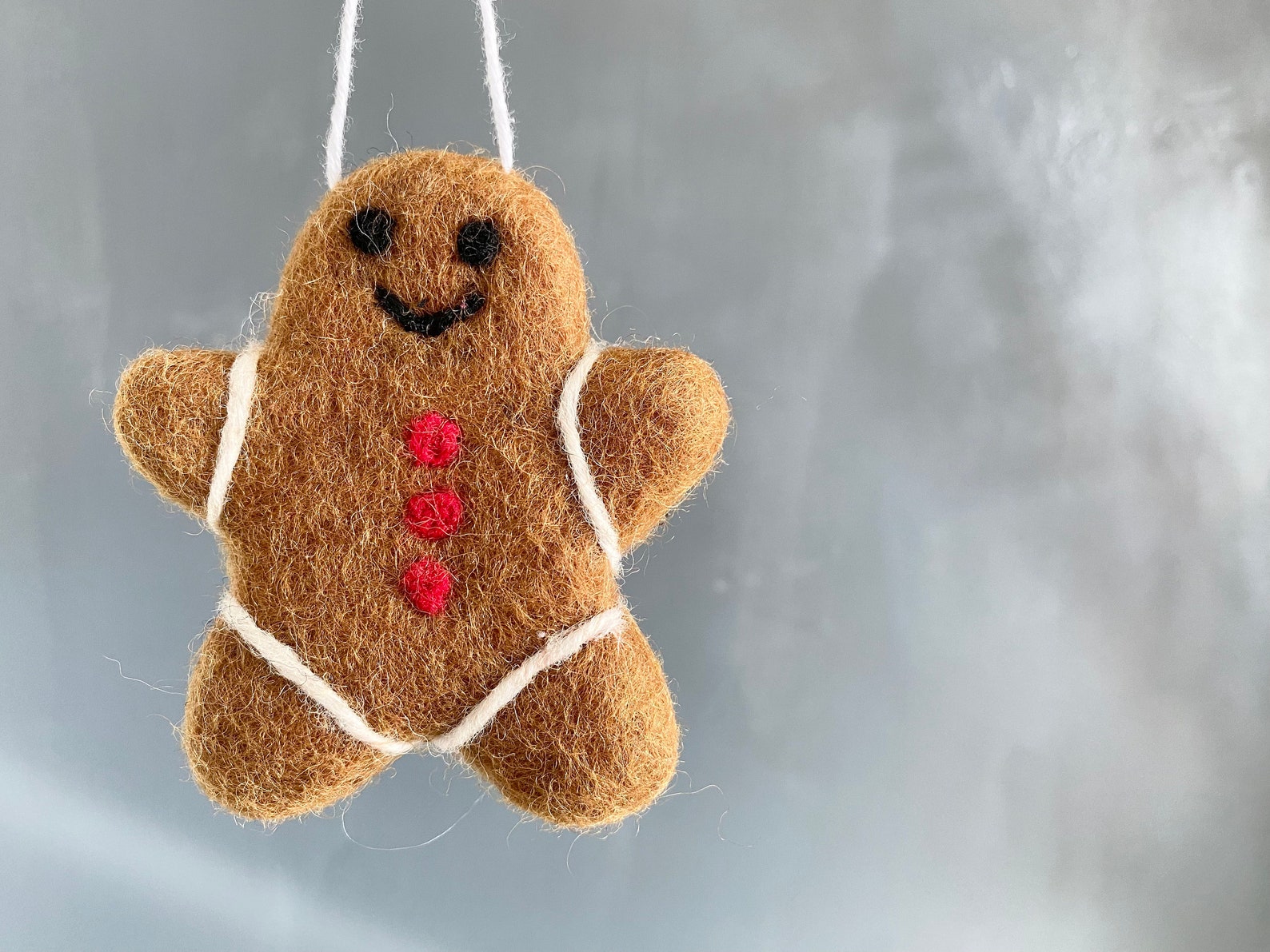 Wool Felted Gingerbread Man And/or Evergreen Tree - Felt Cookie for ...