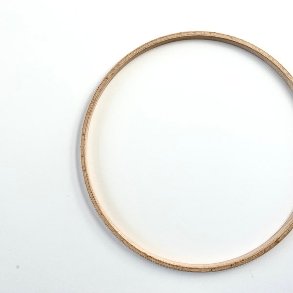 Premium Quality Wooden Hoop - 9 inch in Diameter Hardwood Ring for Crafting Mobiles and other Ringed Crafts - Light Colored, Minimal Grain
