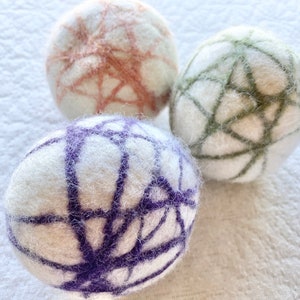 Premium XL Wool Dryer Ball Extra Large Colorful Organic Laundry Ball Unscented or Scented Single or Set Natural Cleaning Solutions image 2