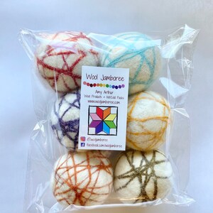 Premium XL Wool Dryer Ball Extra Large Colorful Organic Laundry Ball Unscented or Scented Single or Set Natural Cleaning Solutions image 6