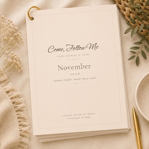Come Follow Me November 2026 Study Journal | LDS Scripture Guide (Digital Download)