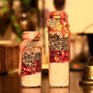 Love Spell Jar | Romance Manifestation Bottle | Attraction Ritual | Witchcraft Gift | Handmade Spell Jar