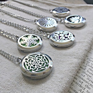 Essential Oil Diffuser Necklace, Aromatherapy Necklace, Essential Oil Necklace, Scent Locket, Oil Diffuser Locket, Essential Oil Jewelry image 2