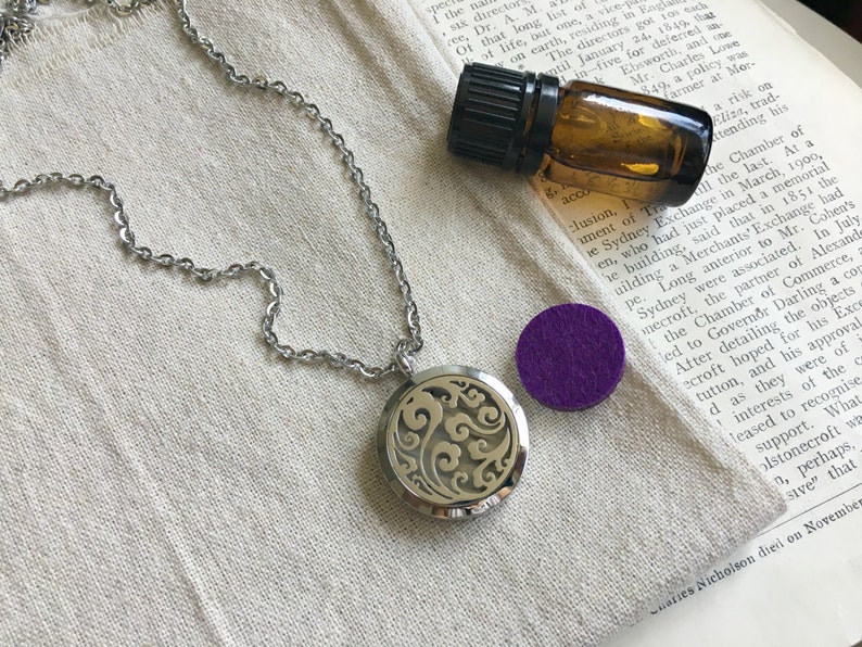 Aromatherapy Necklace Essential Oil Necklace Essential Oil Etsy