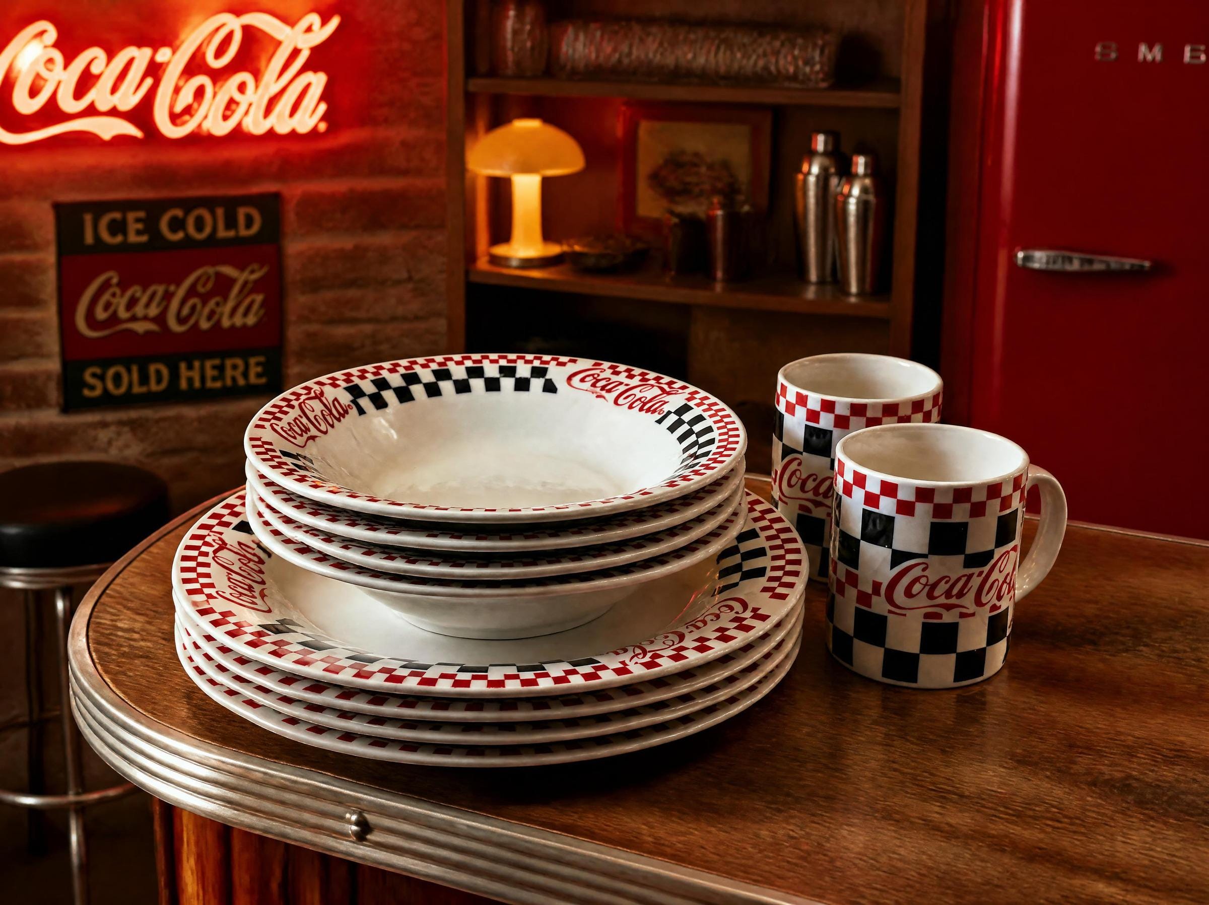 Coke Cola Dinnerware Set - Etsy