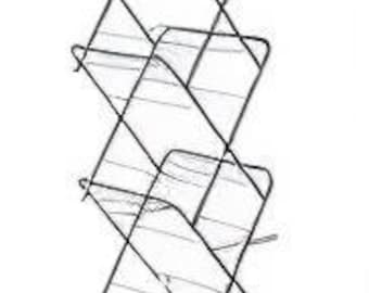 Tendedero plegable con capacidad de secado de 15 m / Tendedero de acero aleado con secador de calcetines y ganchos en las esquinas.