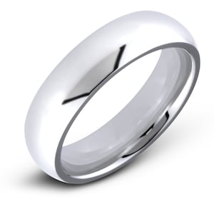 Cobalt 6mm Comfort Fit Wedding Band Featuring a High Polish Finish