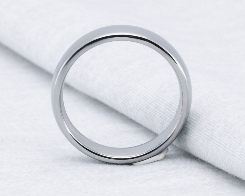 Tungsten Carbide 6mm Classic Dome Comfort Fit Wedding Band Ring