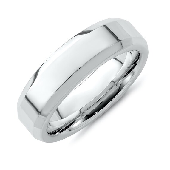 4mm Flat Step Edge Sterling Silver Wedding Band Mens Women Ring Size 4 to 13.5 