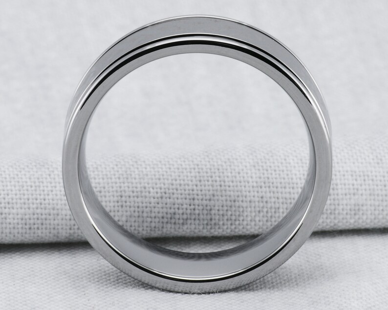 8MM Laser Etched Knot Tungsten Band Comfort Fit Wedding Band Ring