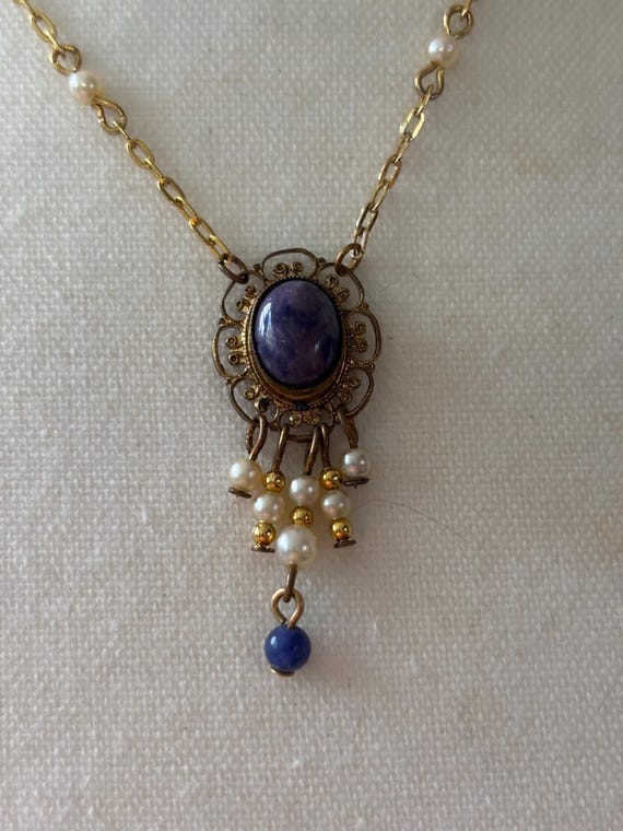 Antique-Style Filigree Necklace