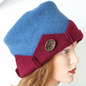Hat sewed from boiled Wool, Size 59 cm