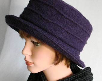 Bucket Wool Hat purple for Woman in your size