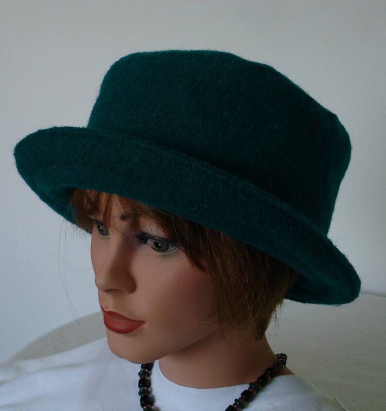 Hat, Bucket Hat, Formal Hat, Cloche, Boiled Wool Womans Hat Wool Hat, Red Hat 20 Colors / Every