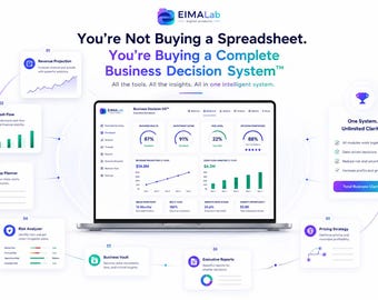 Business Decision OS™ | Startup Viability Excel Dashboard | Business Planning Tool | Digital Download