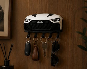 アウディRS6アバント用キーホルダー、3Dプリント製カーデコレーション、ワゴンウォールアート、カスタムカラー