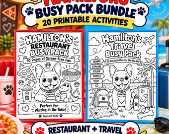 子供向け旅行＆レストランアクティビティセット｜印刷可能なゲーム21種類（対象年齢：4～8歳）