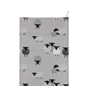 Bah Sheep Grey Tea Towel