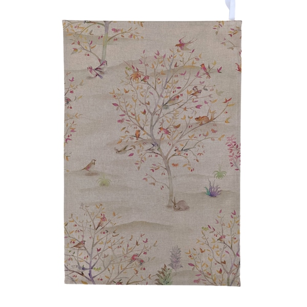 Coppice Woodland Animals Tea Towel