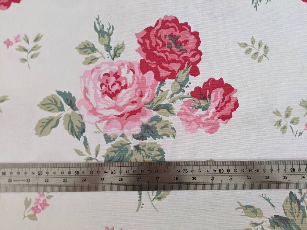 Cath Kidston Antique Rose Cotton Fabric - Etsy