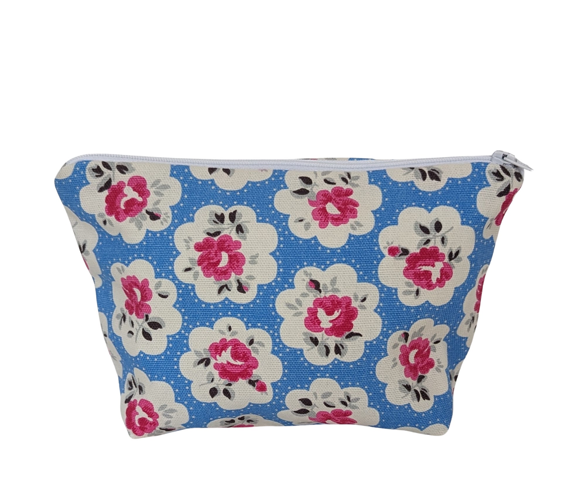 Cath Kidston Provence Rose Blue Make up Bag Purse Handmade Etsy UK