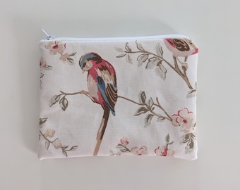 Cath Kidston British Birds Coin Purse Pouch Handmade Etsy