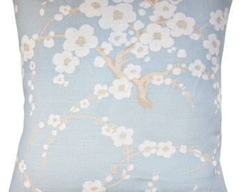 16" Cushion Cover in Laura Ashley Blue Iona Floral