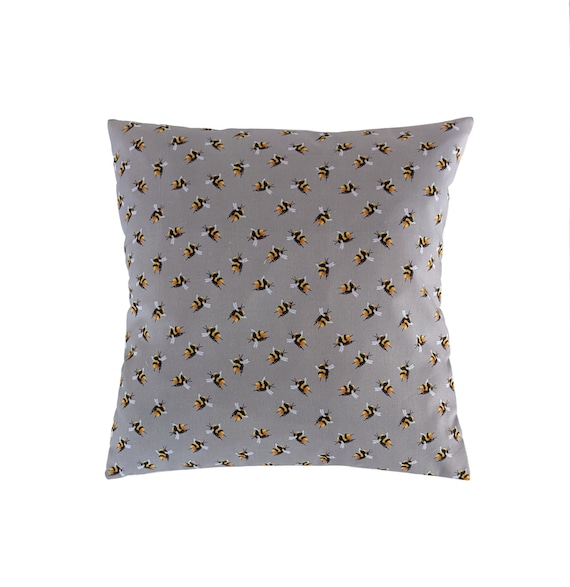 Grey Bumble Bee Cushion Cover 14