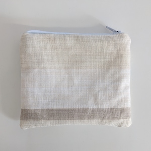 Laura Ashley Blue Awning Stripe Medium Coin Purse - Handmade