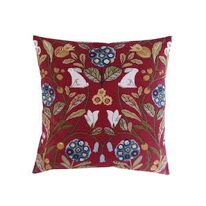 Capa de almofada em Clarke and Clarke Red Forrester Rabbit 14&quot; 16&quot; 18&quot; 20&quot;