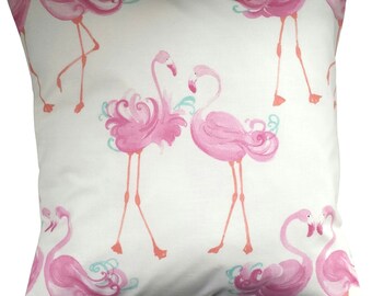 Kissenbezug in Laura Ashley Pink Flamingo 42 cm
