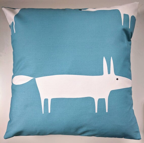 Scion Mini Little Mr Fox Cushion Cover Navy Blue 16/"