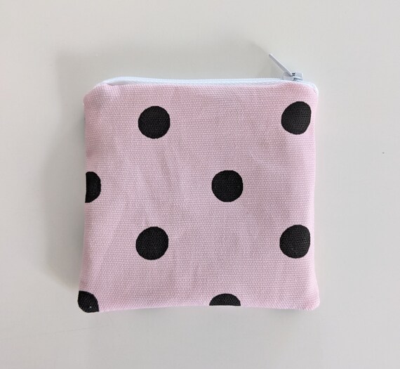 Coin Purse in Cath Kidston Pink Black Spot Etsy