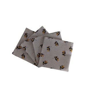 Bumble Bee Napkins Set of 4 Cotton