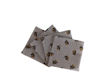 Bumble Bee Napkins Set of 4 Cotton