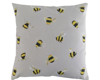 Bumble Bee Beige Cushion Cover 14" 16" 18" 20"