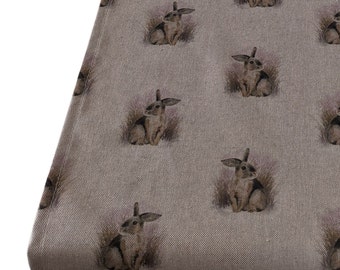 Rabbits Table Runner Natural Linen Look Tableware