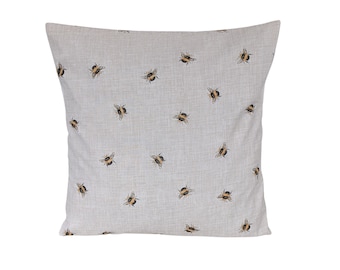 Natural Bumble Bee Cushion Cover 16"