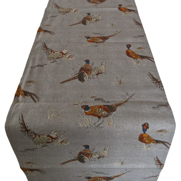 Table Runner in Fryetts Pheasants 39"-98" 100-250cm