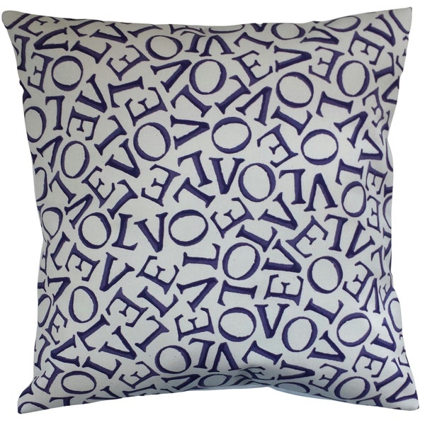 Cushion Cover in Sanderson Emma Bridgewater Love Purple 14" 16" 18" 20"