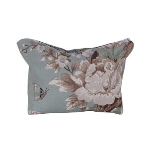 Laura Ashley Make Up Bag Belvedere Peacock Hummingbird Butterfly Duckegg Blue Purse