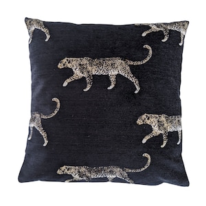 Cushion Cover in Fryetts Leopard 14&quot; 16&quot; 18&quot; 20&quot;